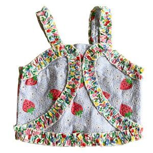NEW Finding Foxtale Girl's Adorable Summer Strawberry Boutique Tank Top - Size 3